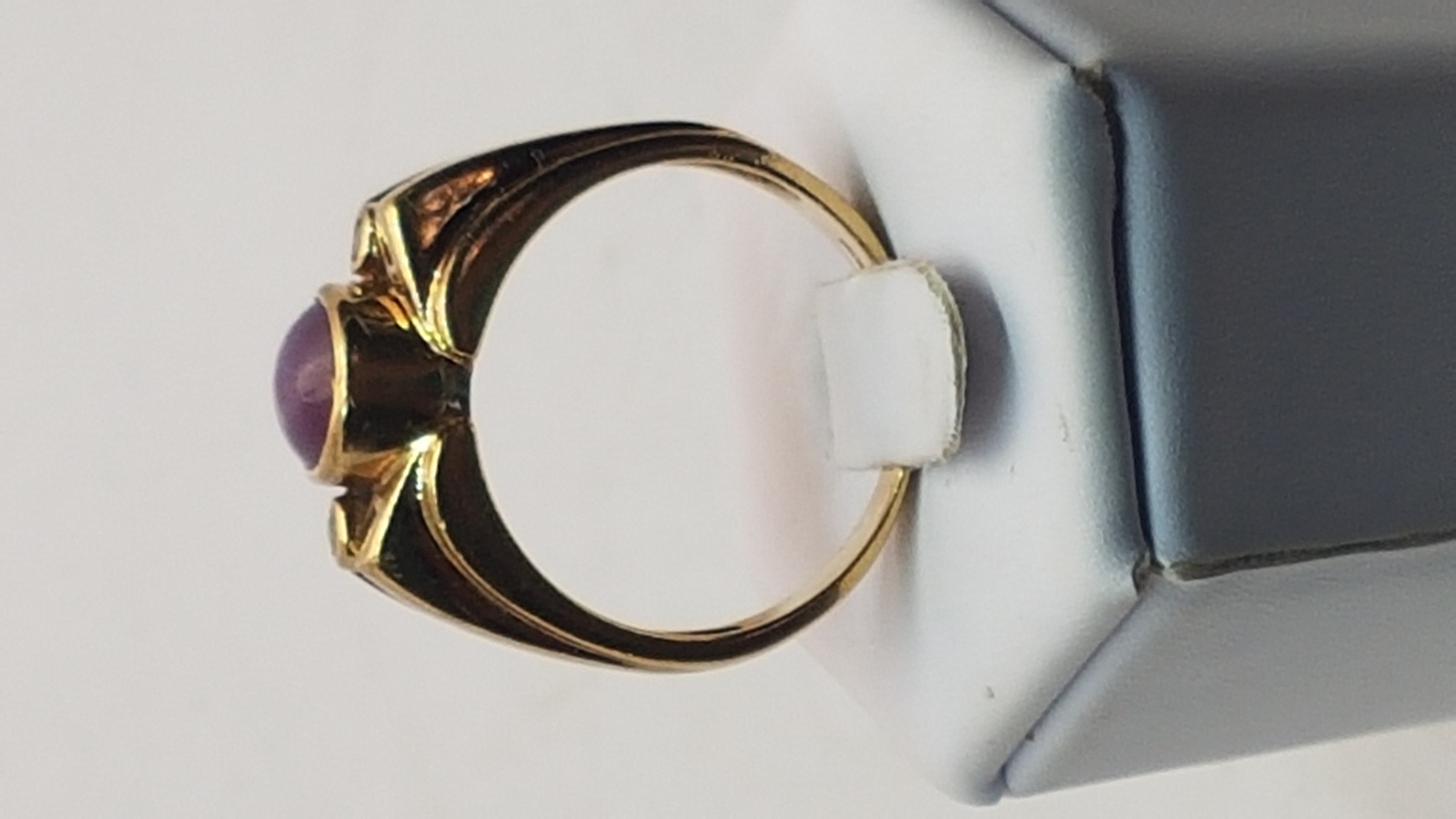 A 9ct Gold Star Ruby Dress Ring