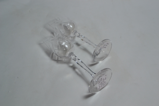 Pair of 20th Century Champagne Flutes.