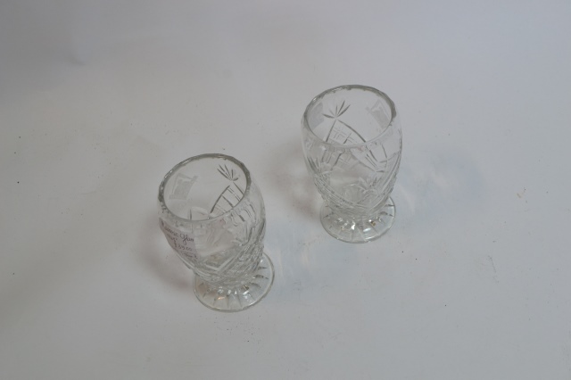 A Pair of Masonic Glasses.