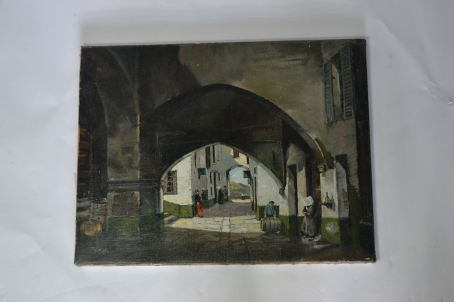 Oil on canvas French journey provence by Burt Pugh.