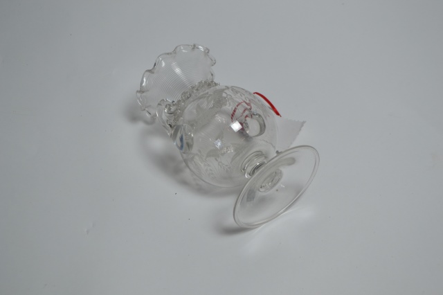 Stevens and Williams Clear Glass Vase