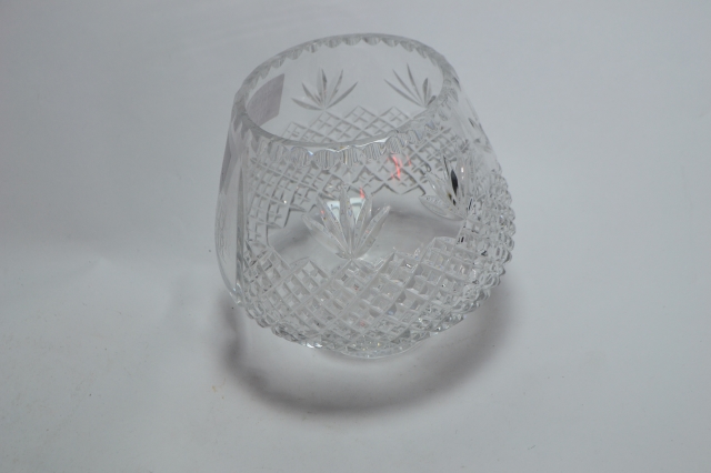 Cut Glass Bowl Engraved 'Allied Dunbar'.