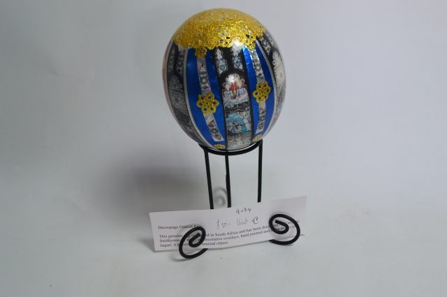 Decoupage Ostrich Egg