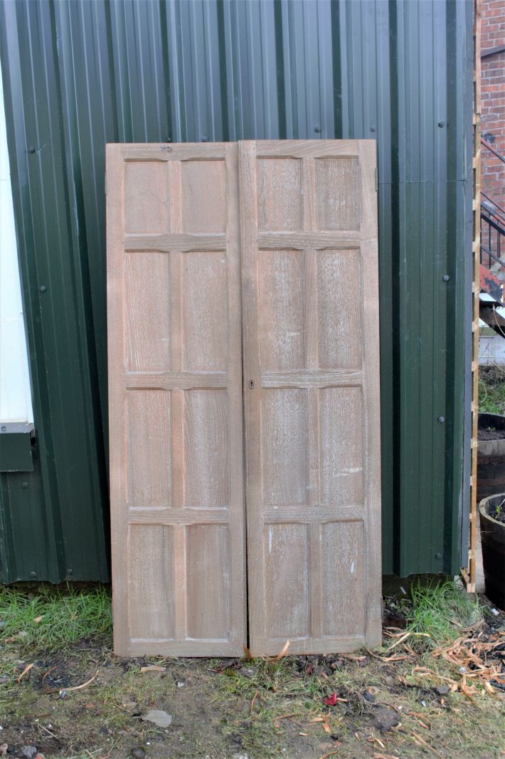 A Pair of Oak Double Doors
